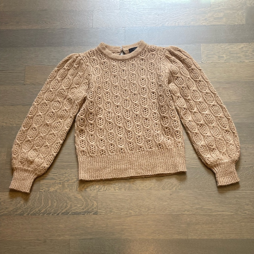 J. Crew Women's Textured Knit Sweater in Tan